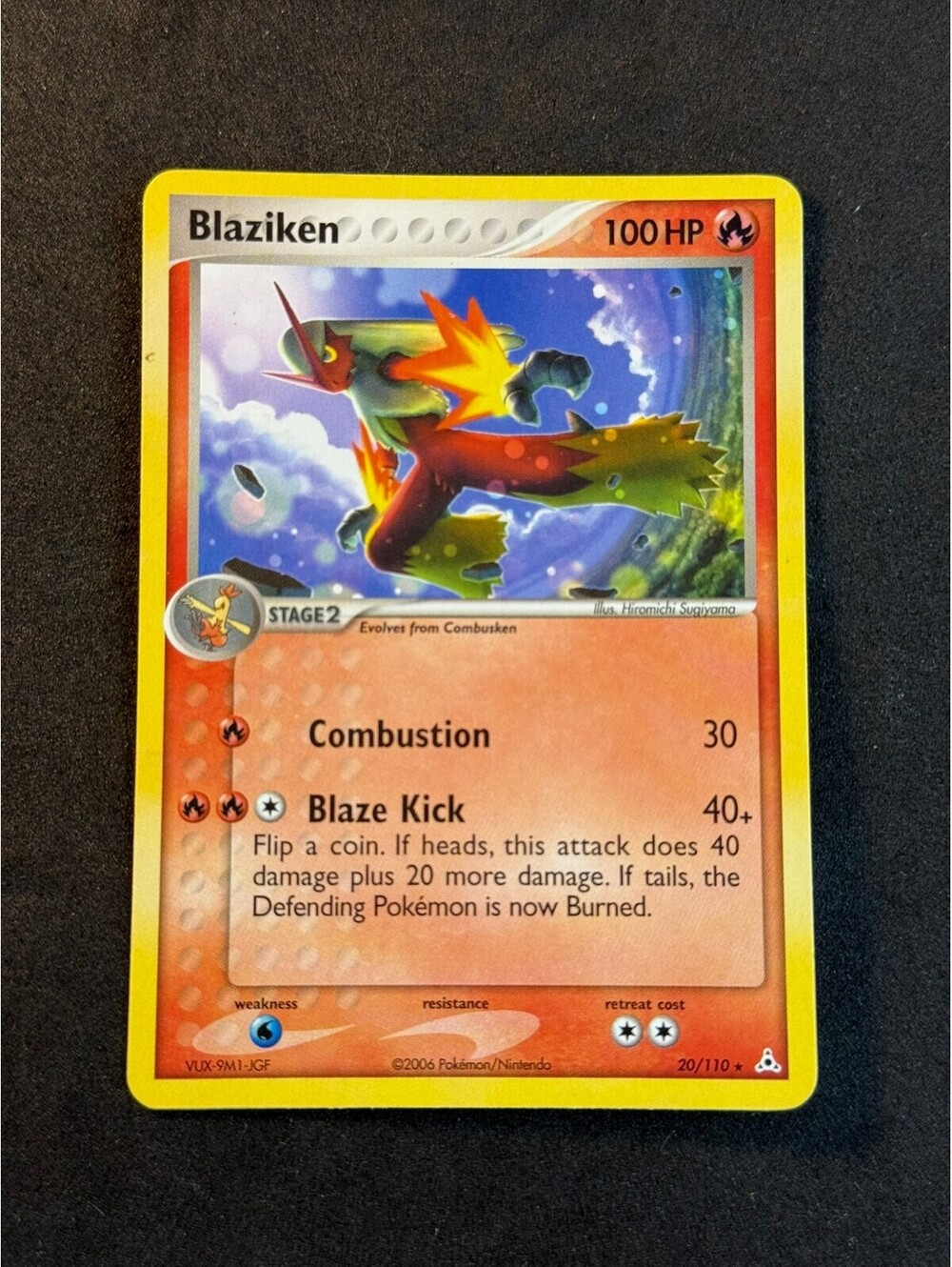 Blaziken 20/110 Rare Pokémon Card